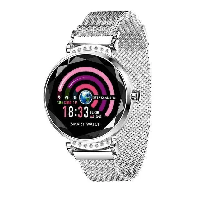 New Luxury Smart Fitness Bracelet Women Blood Pressure Heart Rate Monitoring Wristband Lady Watch