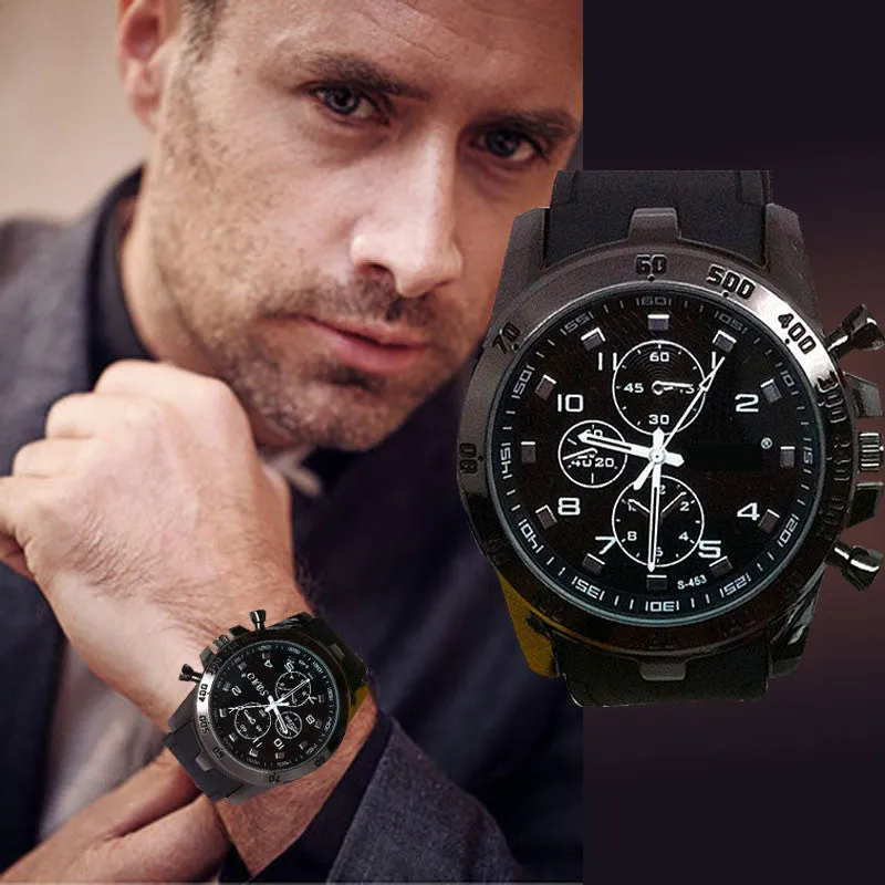 New Stainless Steel Sport Men's Watch