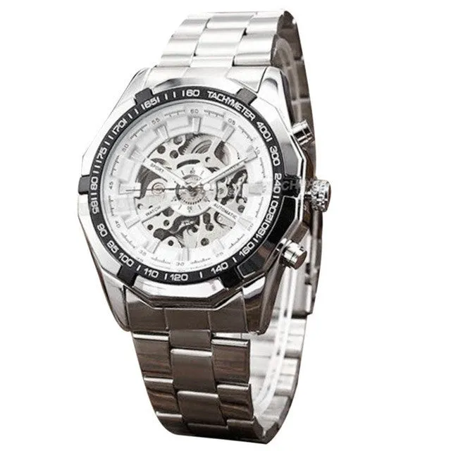 OTOKY Steampunk Clock Mens Automatic Mechanical Men Wrist Watch Military Men Wristwatches relogio masculino #30 Gift 1pc