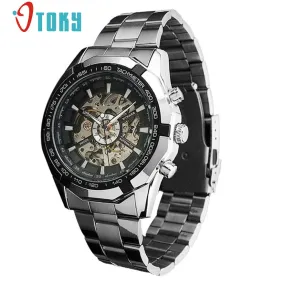 OTOKY Steampunk Clock Mens Automatic Mechanical Men Wrist Watch Military Men Wristwatches relogio masculino #30 Gift 1pc