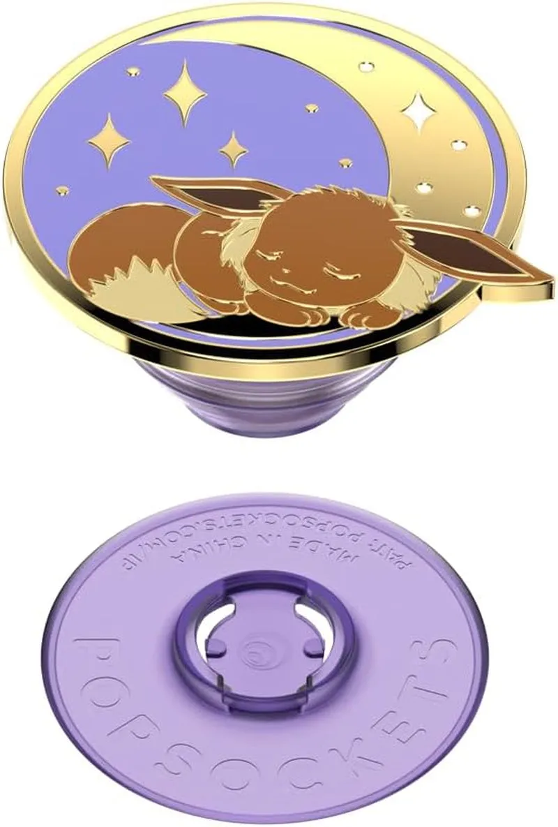 Popgrip:for Phone, Pokemon - Enamel Sleeping Eevee with Expanding Kickstand