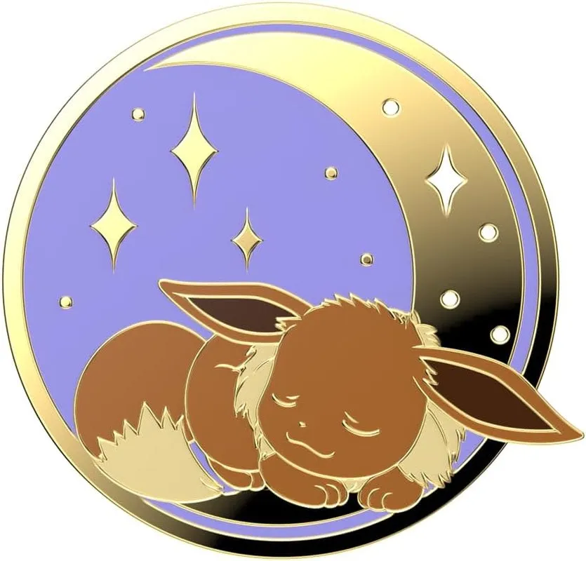 Popgrip:for Phone, Pokemon - Enamel Sleeping Eevee with Expanding Kickstand
