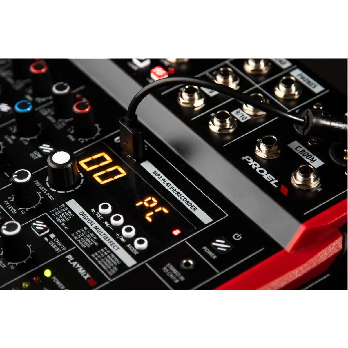 Proel Playmix 8 Compact 8-channel mixer with DSP and USB/BT interface