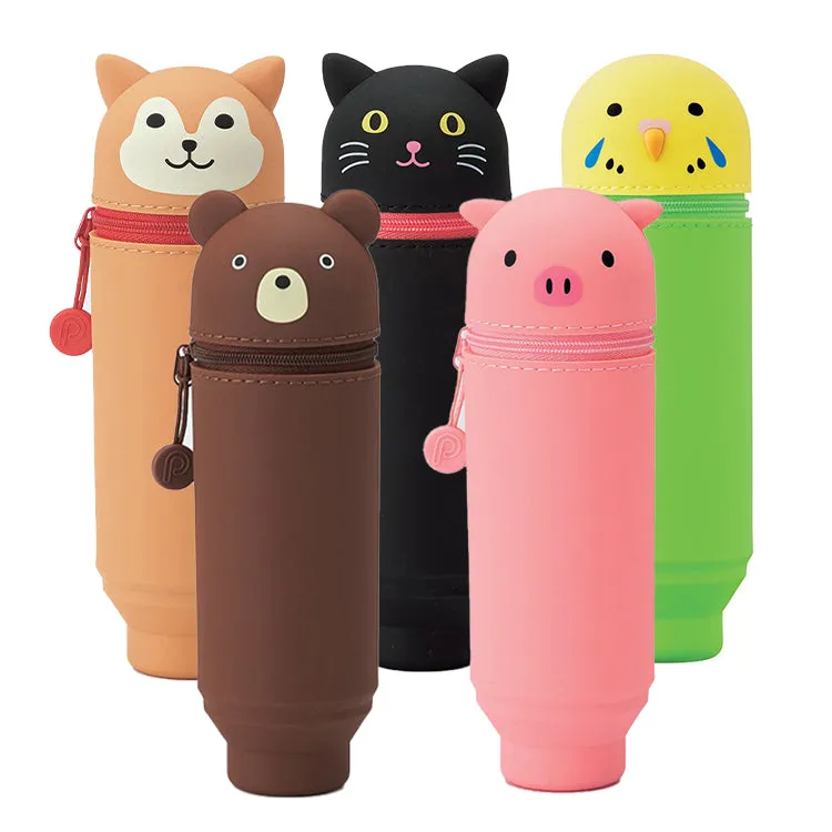 Punilabo Standing Zippered Cases, Various Animals