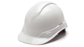 PYRAMEX - Ridgeline Cap Style Hard Hat 4 Point Standard Ratchet, White