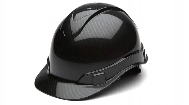 PYRAMEX - RIDGELINE - Cap Style Hard Hat - 4pt Suspension, SHINY GRAPHITE