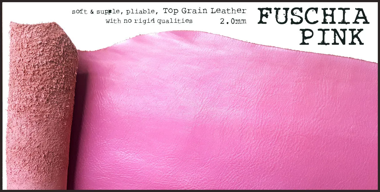 R.atelier B6 / B6 Slim TN Leather Notebook Folio Cover | Fuschia Pink
