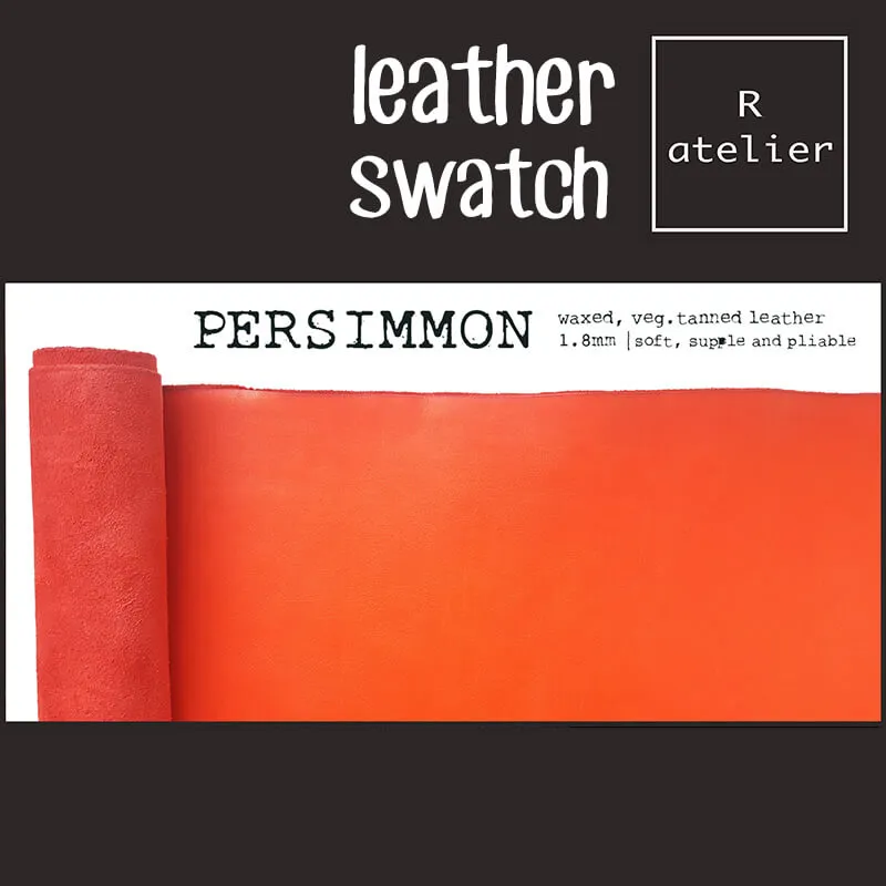 R.atelier B6 / B6 Slim TN Leather Notebook Folio Cover | Persimmon