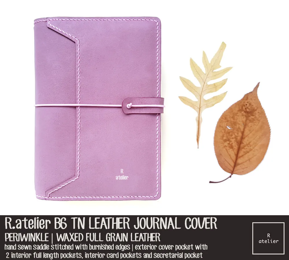 R.atelier B6 TN Leather Folio | Periwinkle