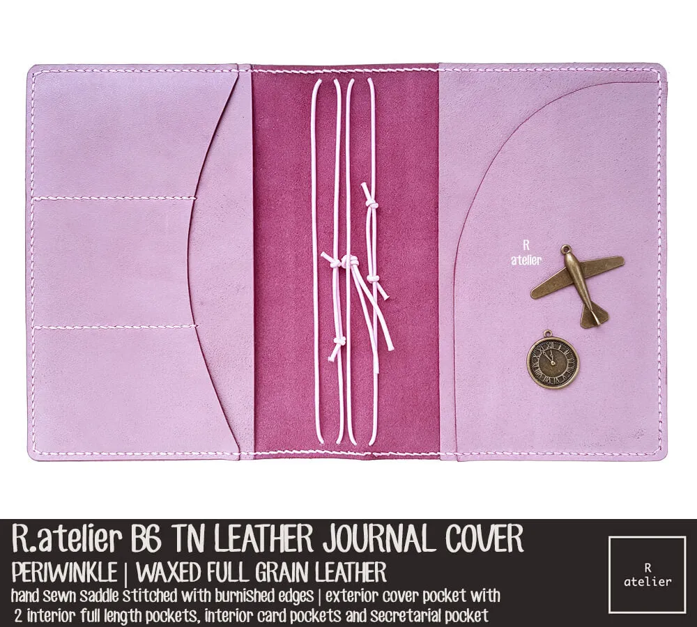 R.atelier B6 TN Leather Folio | Periwinkle