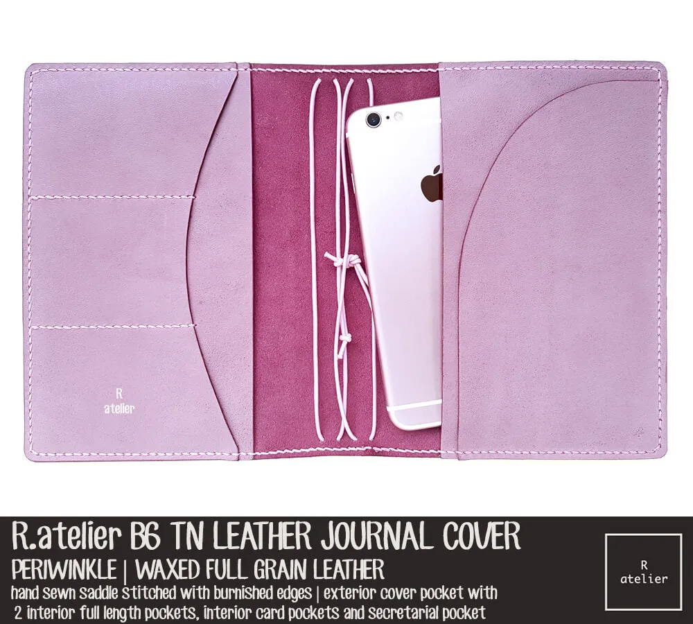 R.atelier B6 TN Leather Folio | Periwinkle
