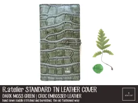 R.atelier Dark Moss Green Standard TN Leather Folio (Ready to Ship)