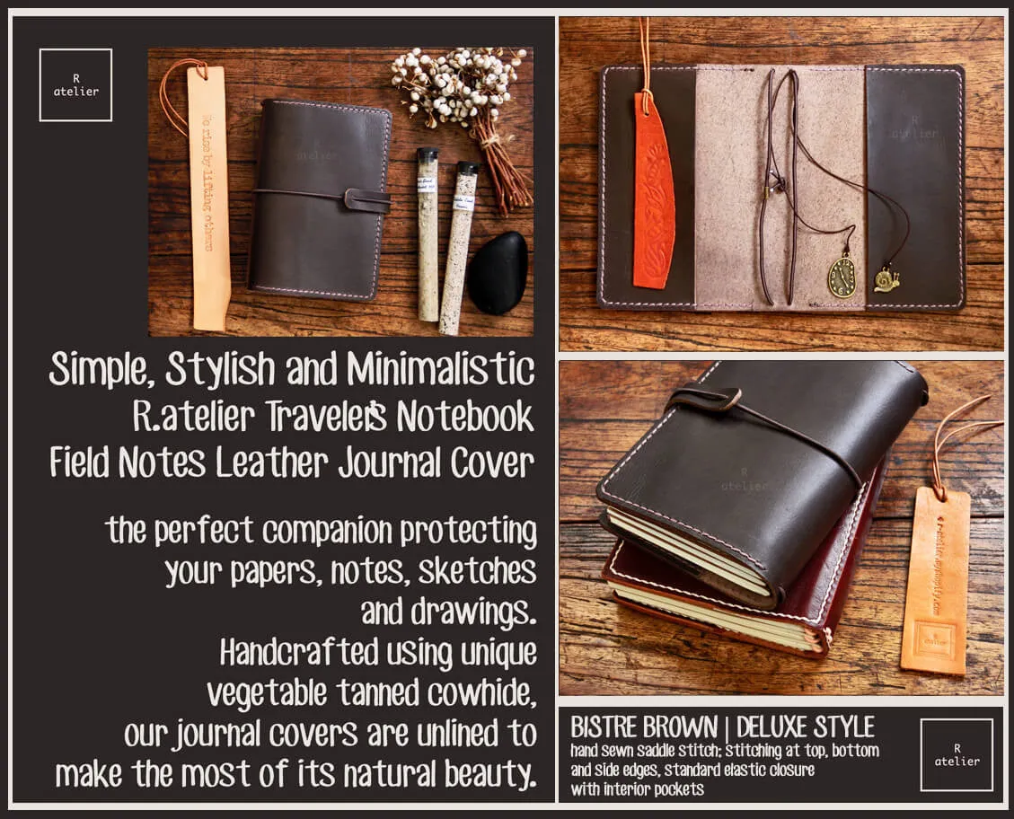 R.atelier Pocket TN Leather Folio | Bistre Brown