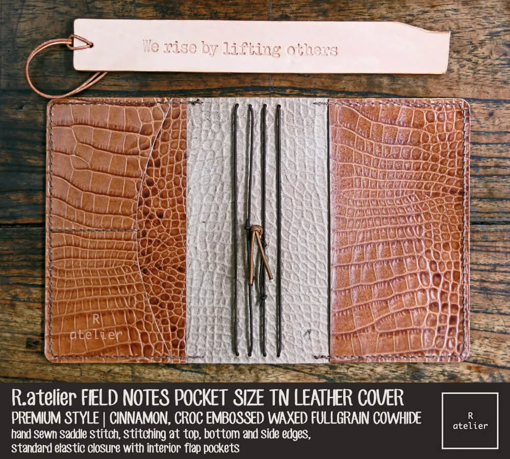 R.atelier Pocket TN Leather Folio | Cinnamon