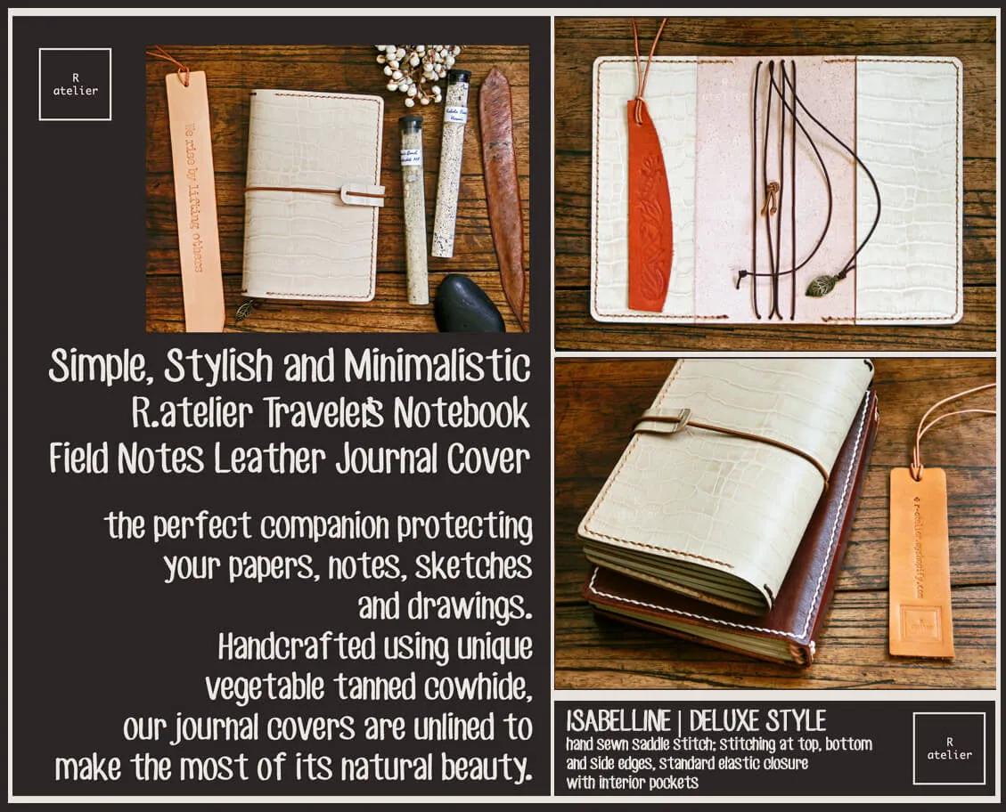 R.atelier Pocket TN Leather Folio | Isabelline