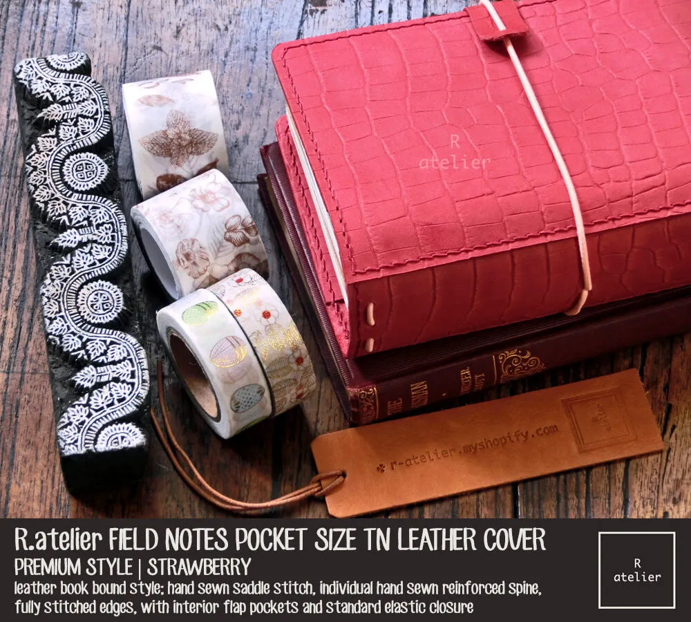 R.atelier Pocket TN Leather Folio | Strawberry