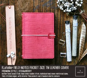 R.atelier Pocket TN Leather Folio | Strawberry