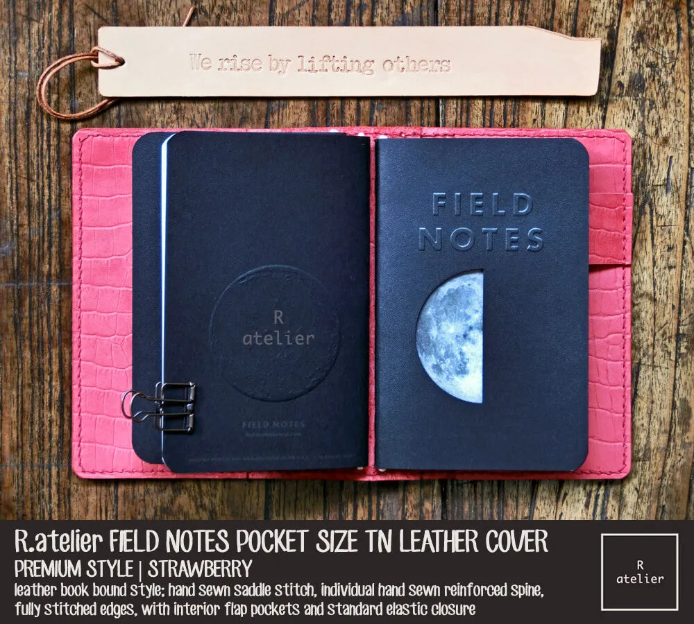 R.atelier Pocket TN Leather Folio | Strawberry