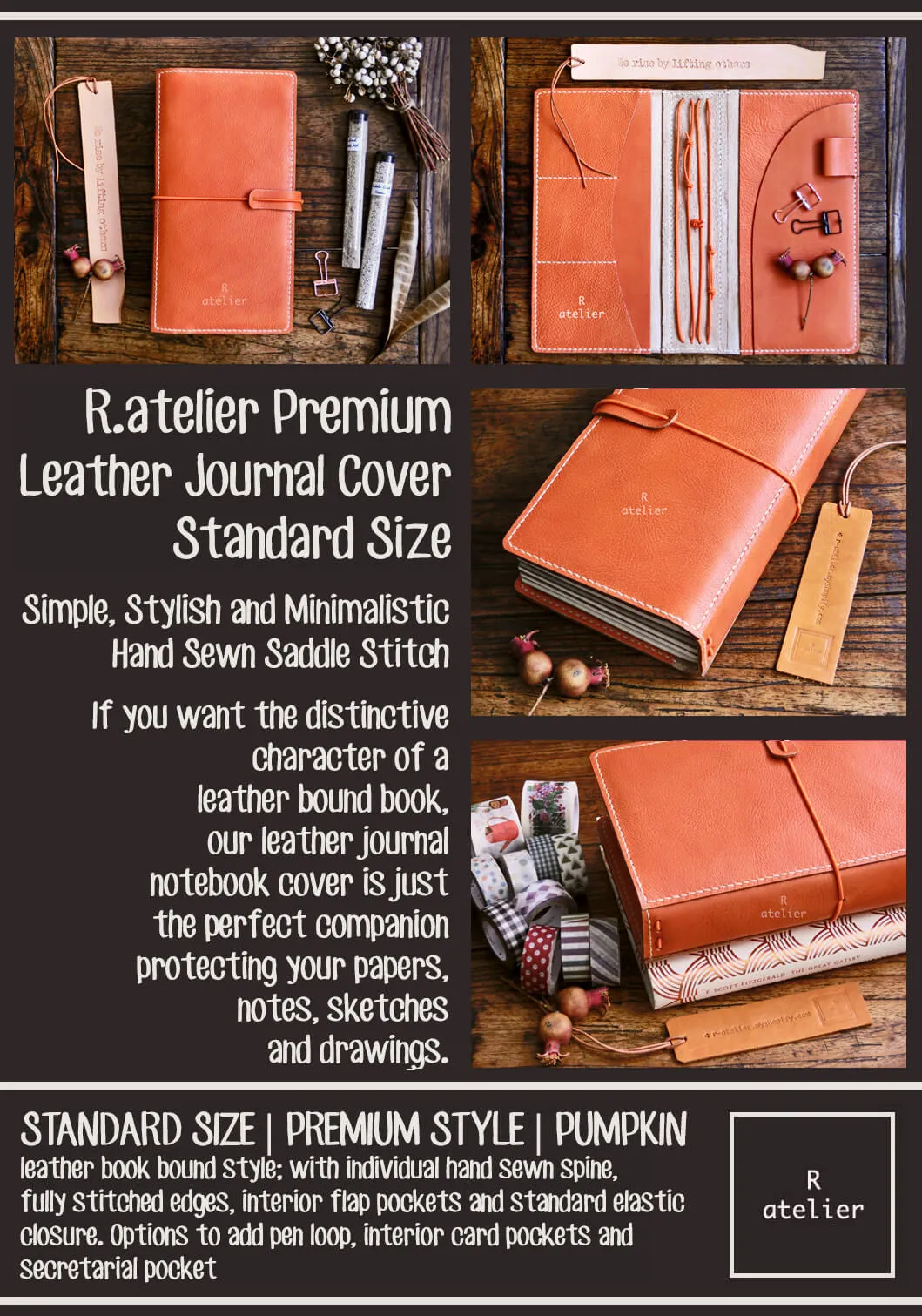 R.atelier Standard TN Folio | Pumpkin (Premium)