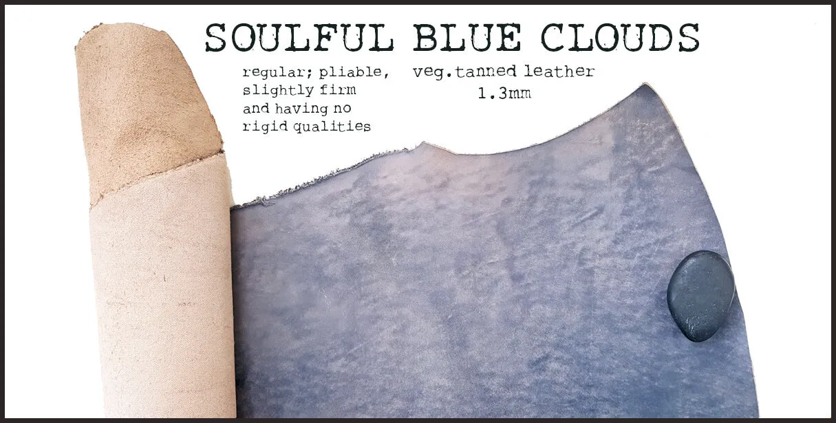 R.atelier Standard TN Leather Folio | Soulful Blue Clouds (Premium)