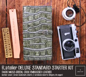 R.atelier Standard TN Leather Journal Cover | Dark Moss Green