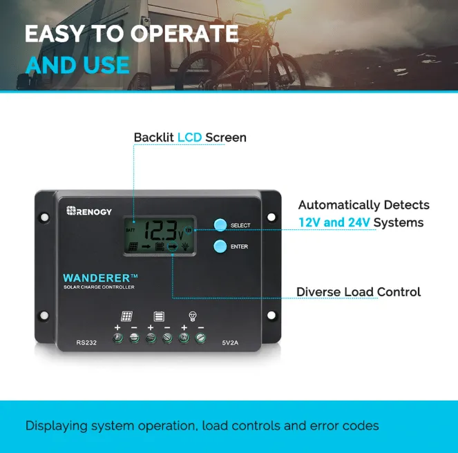 Renogy Wanderer 10A Charge Controller | RNG-CTRL-WND10