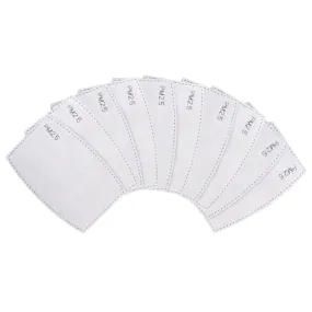 Replacement Face Mask Filters - 10 Pack