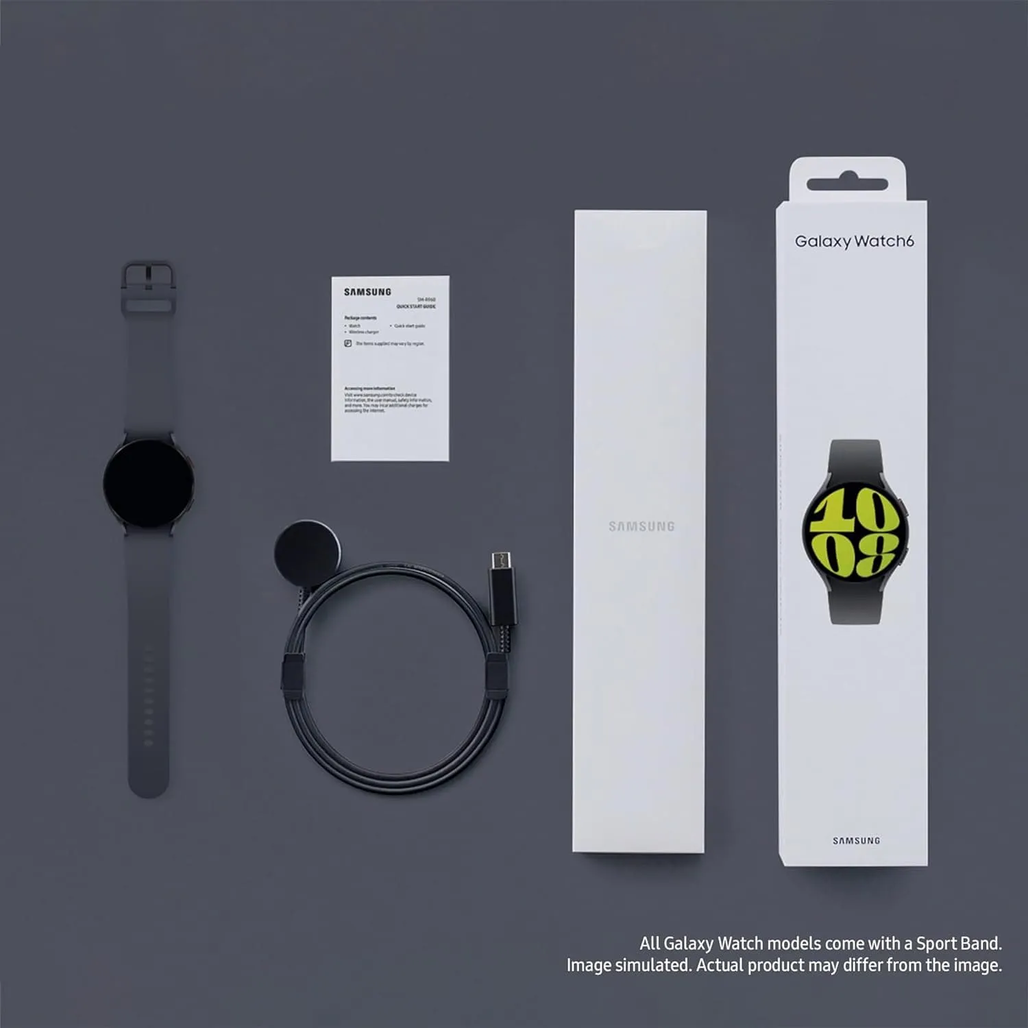 Samsung Galaxy Watch6 Smart Watch, Fitness Tracker, Bluetooth, 44mm, Graphite