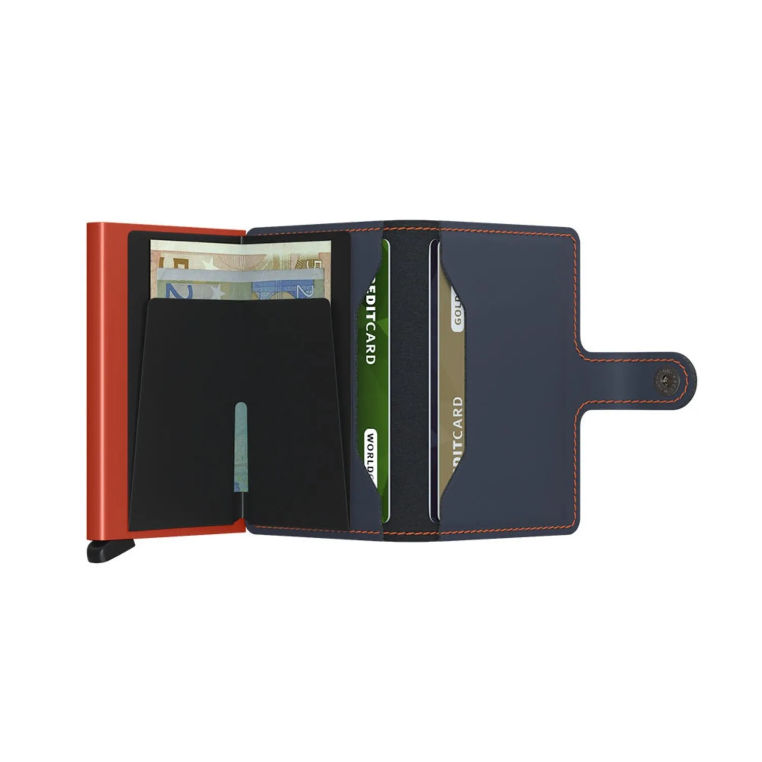 secrid | miniwallet | matte night blue   orange