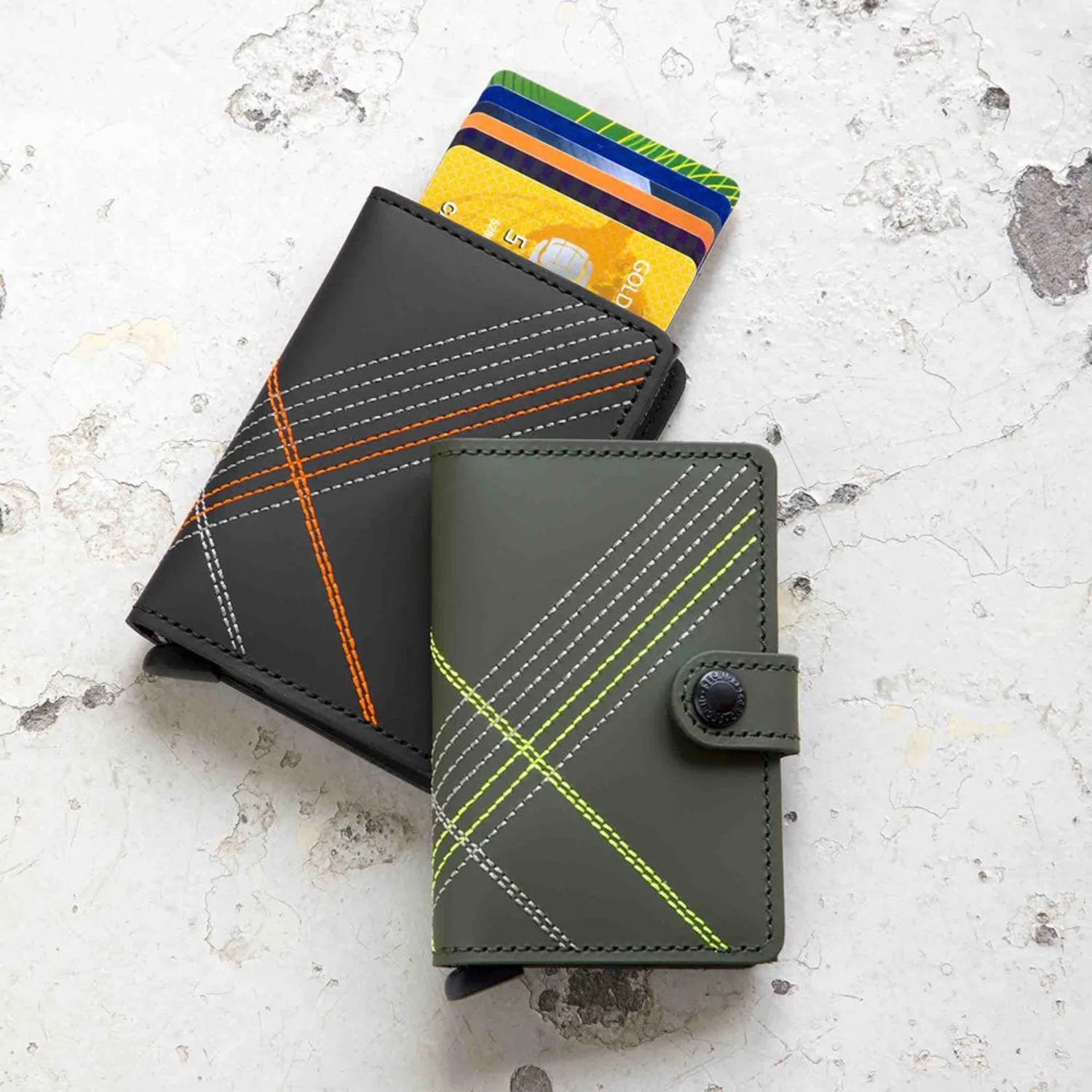secrid | miniwallet | stitch linea lime ~ DC