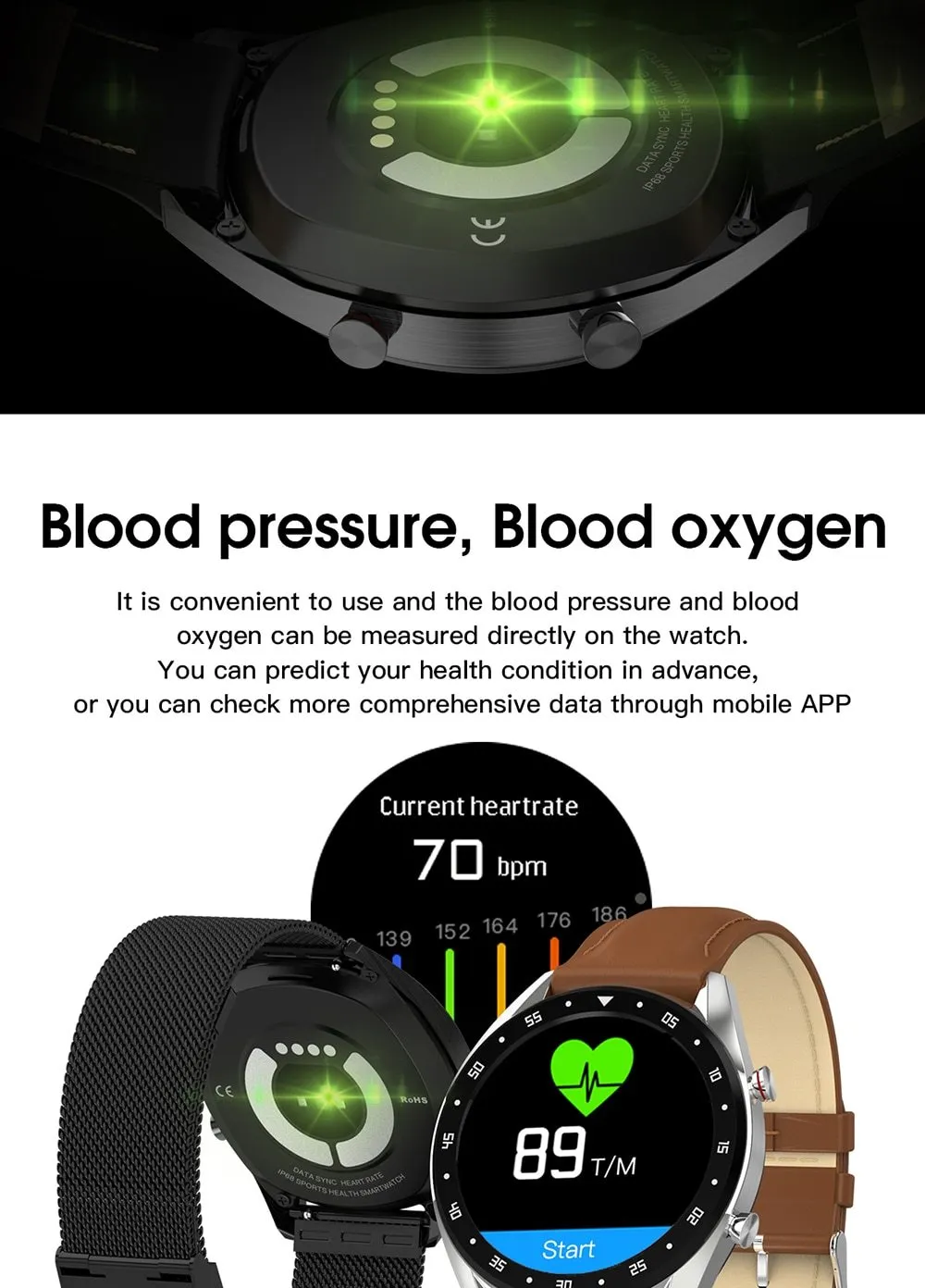 Smart Watch Full Round Touch Screen