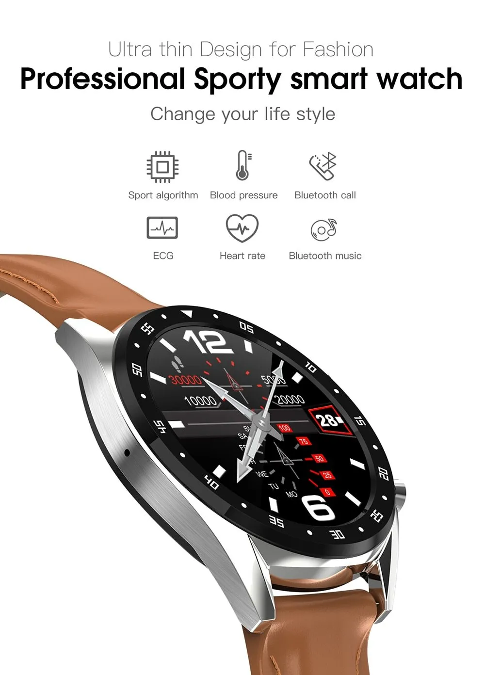 Smart Watch Full Round Touch Screen
