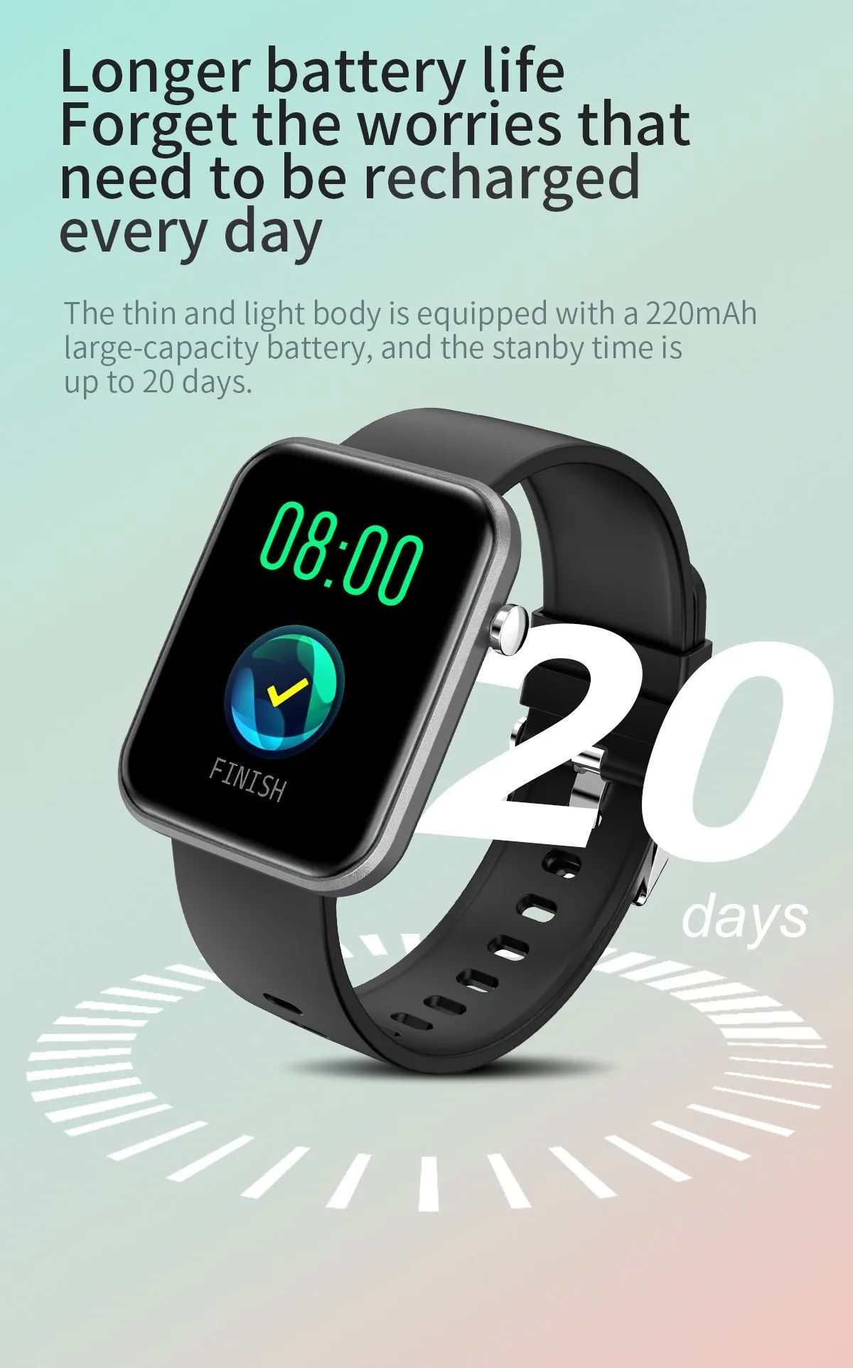 Smartwatch With Three Bands And Wellness   Activity Tracker