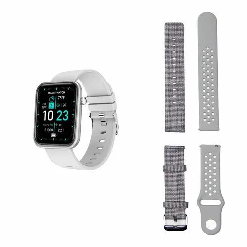 Smartwatch With Three Bands And Wellness   Activity Tracker