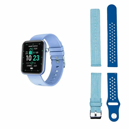Smartwatch With Three Bands And Wellness   Activity Tracker