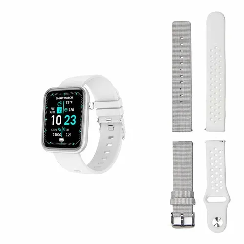 Smartwatch With Three Bands And Wellness   Activity Tracker