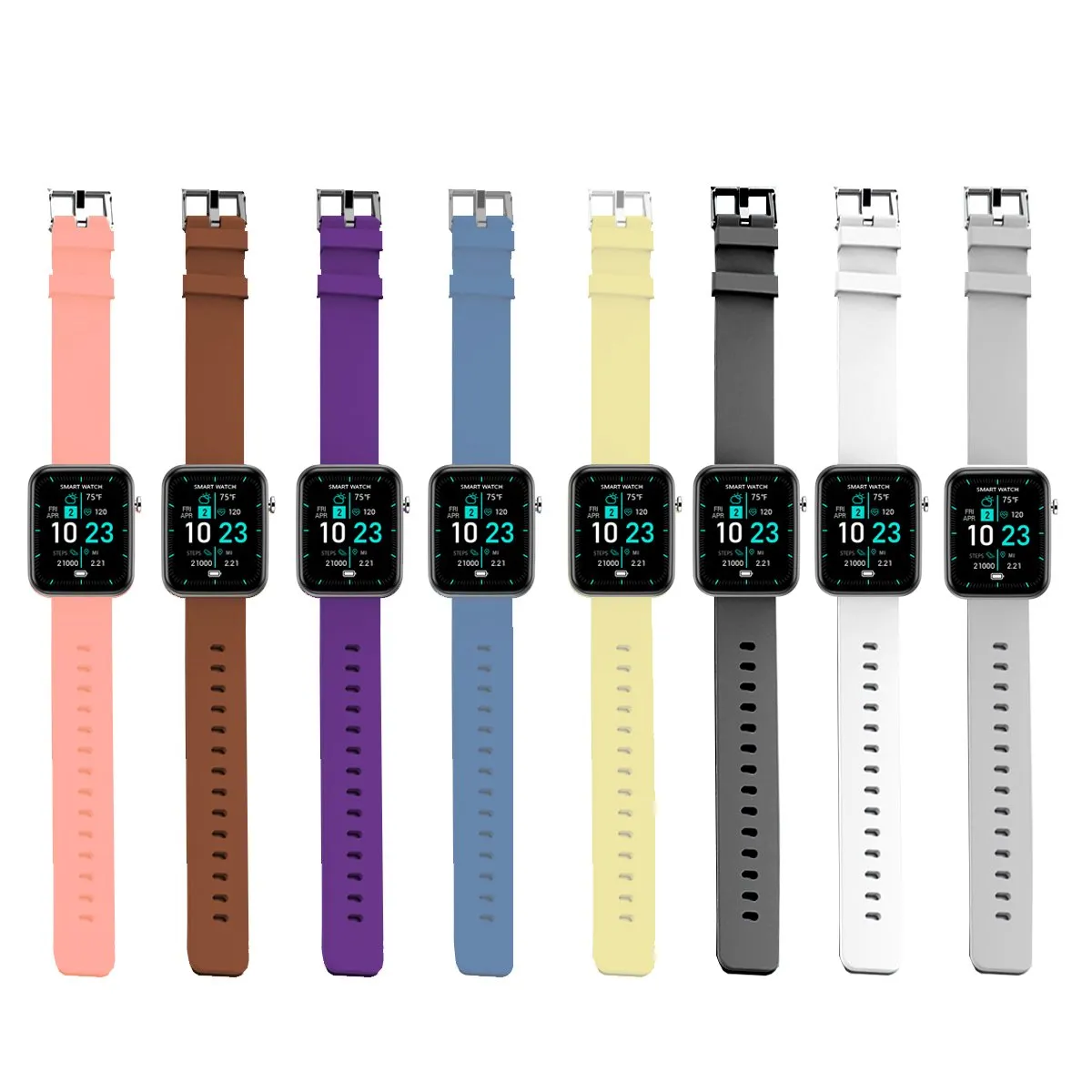 Smartwatch With Three Bands And Wellness   Activity Tracker