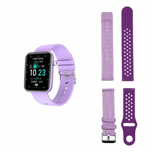 Smartwatch With Three Bands And Wellness   Activity Tracker