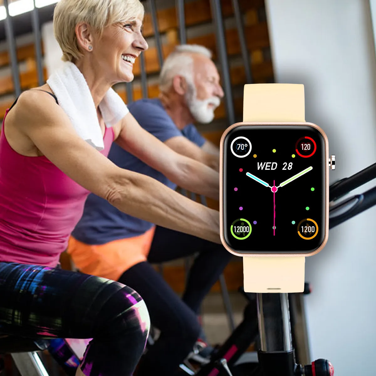 Smartwatch With Three Bands And Wellness   Activity Tracker