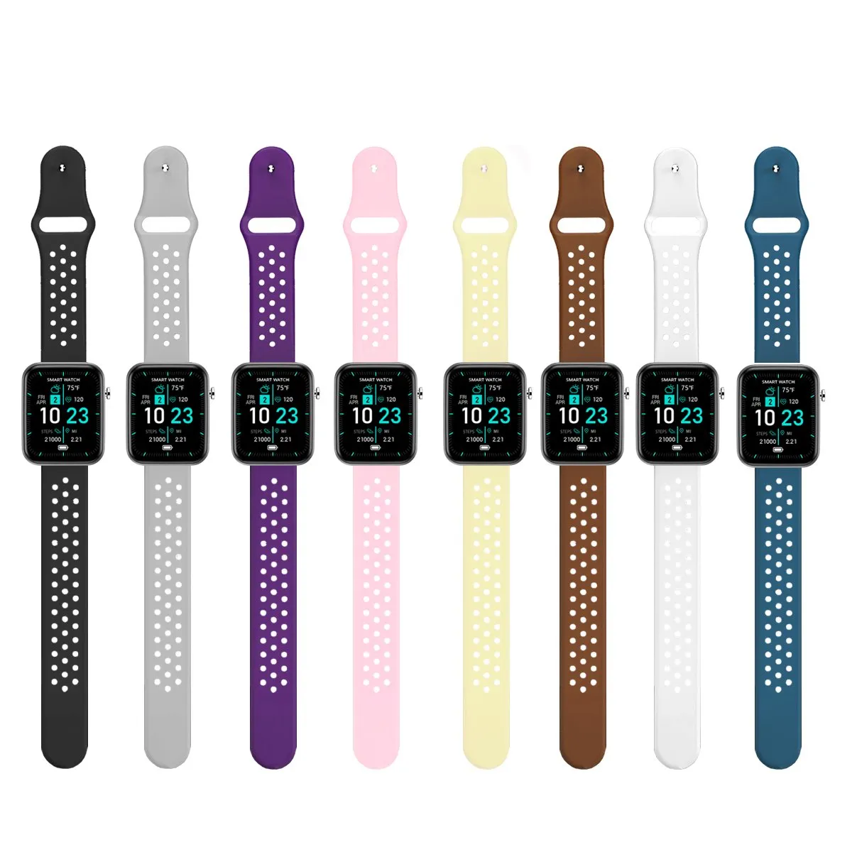 Smartwatch With Three Bands And Wellness   Activity Tracker