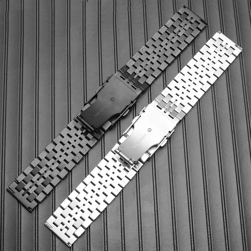 Solid Stainless Steel Watch Straps - Straight End