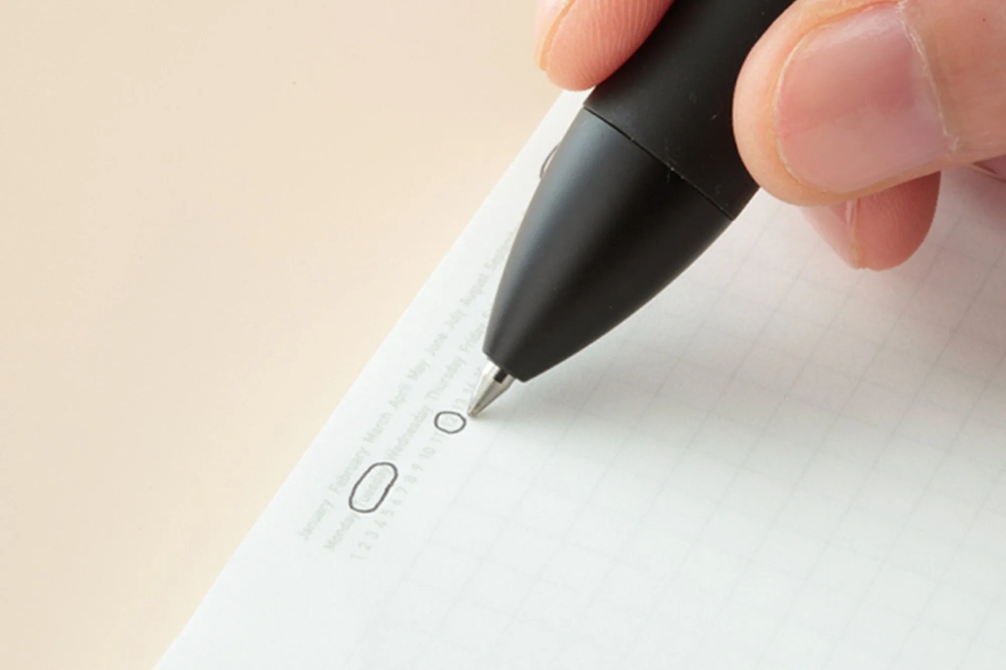 Stalogy 365Days Notebook - A6 - Grid - 368 Pages - Black