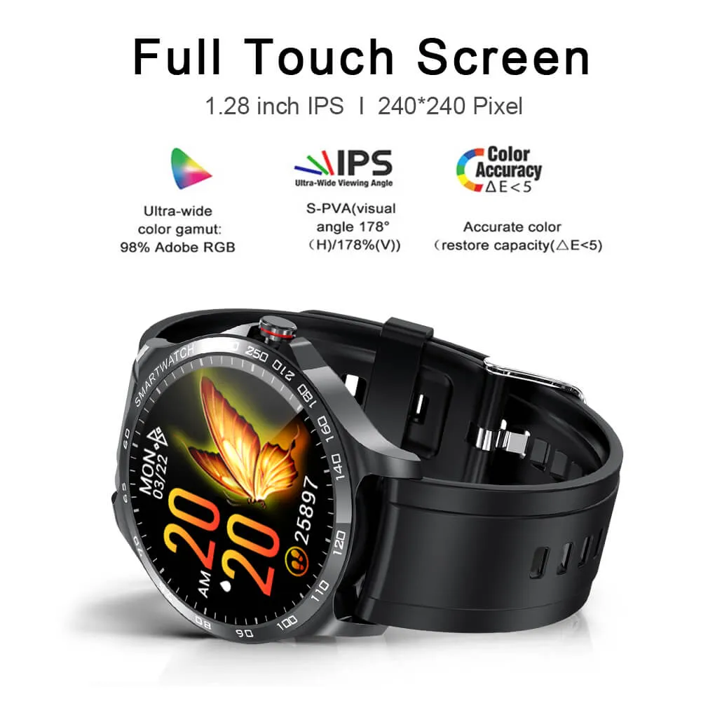 Unisex Smart Watch with IP68 Waterproof(10 sports mode/New UI design/health monitor)