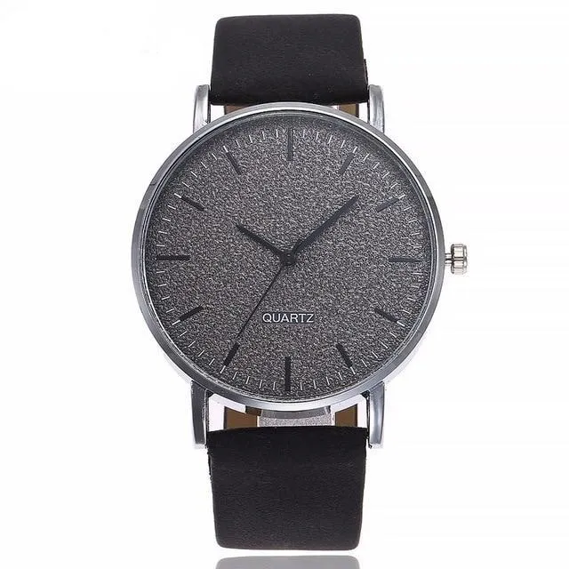 Unisex Watch Leather Strap