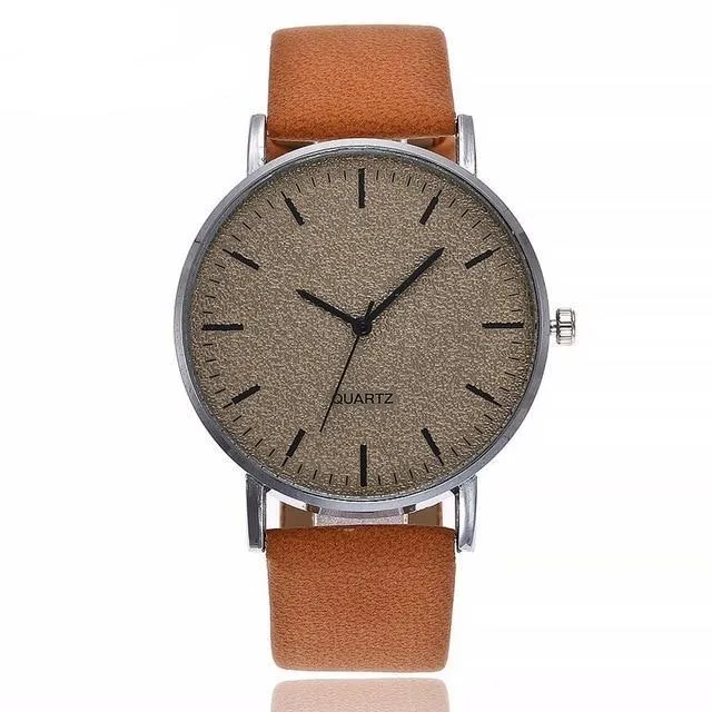 Unisex Watch Leather Strap