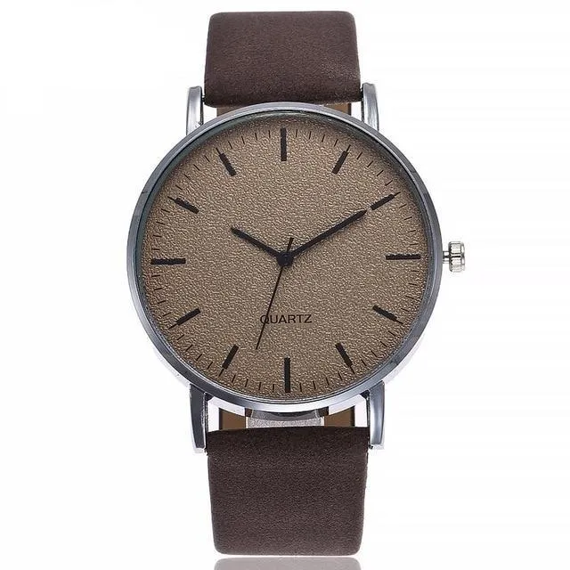 Unisex Watch Leather Strap