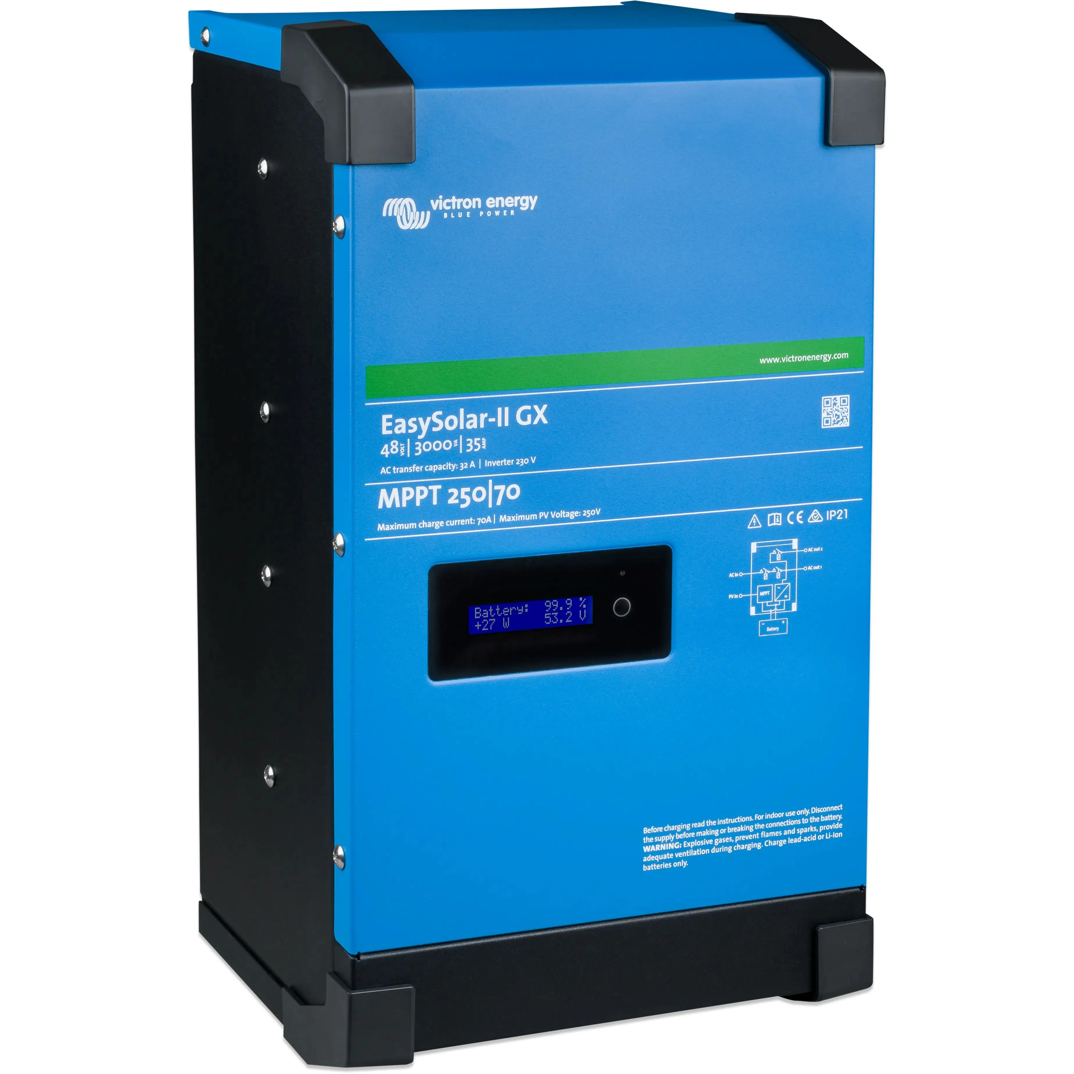 Victron EasySolar-II 3000VA 48V Inverter/Charger with Color Control GX
