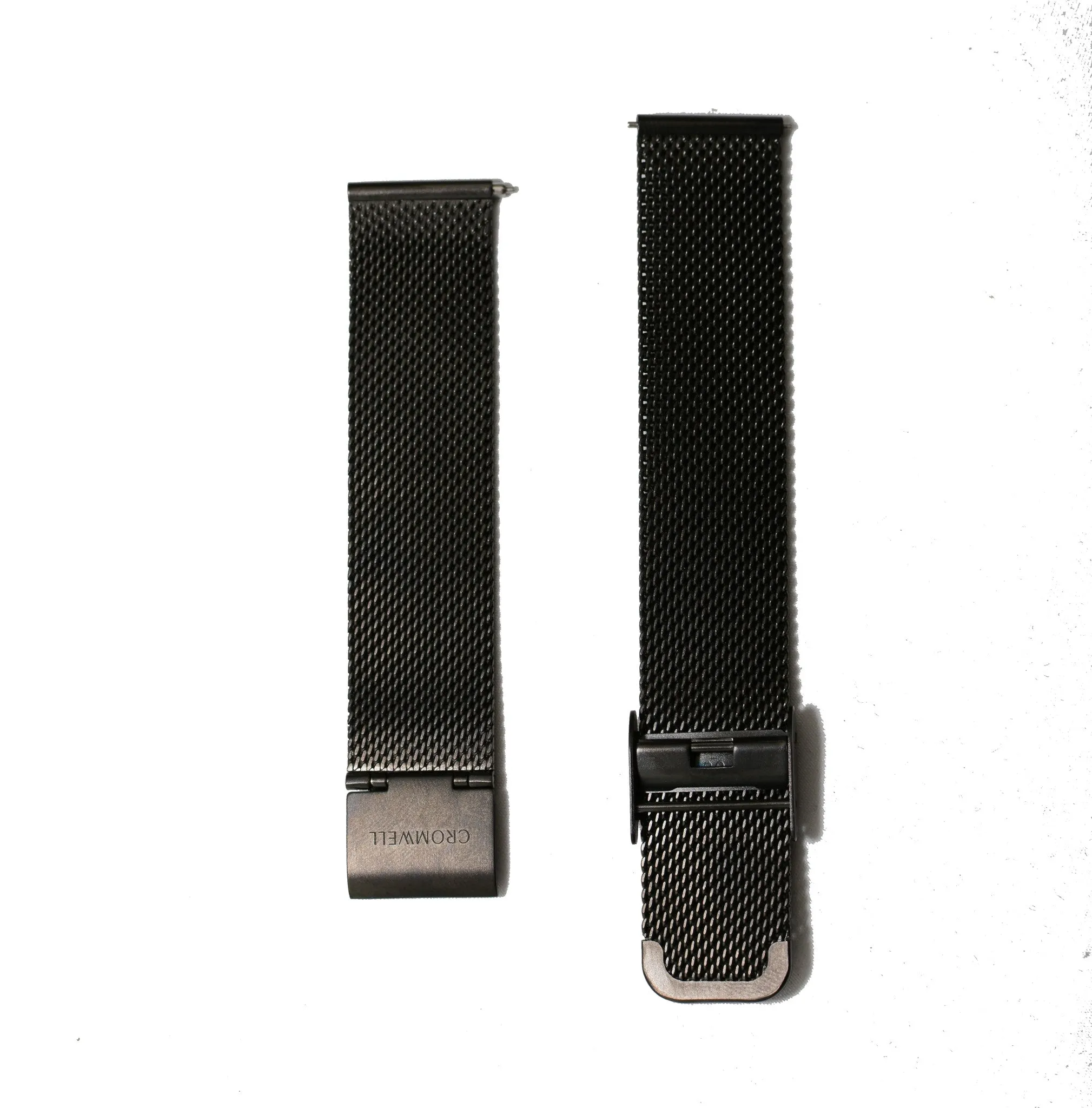Watch Band- 18mm Black Mesh (For 36mm and 38mm watch cases)