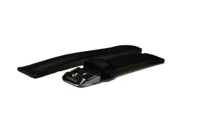 Watch Band- 18mm Black w/Silver Buckle (For 36mm and 38mm watch cases)