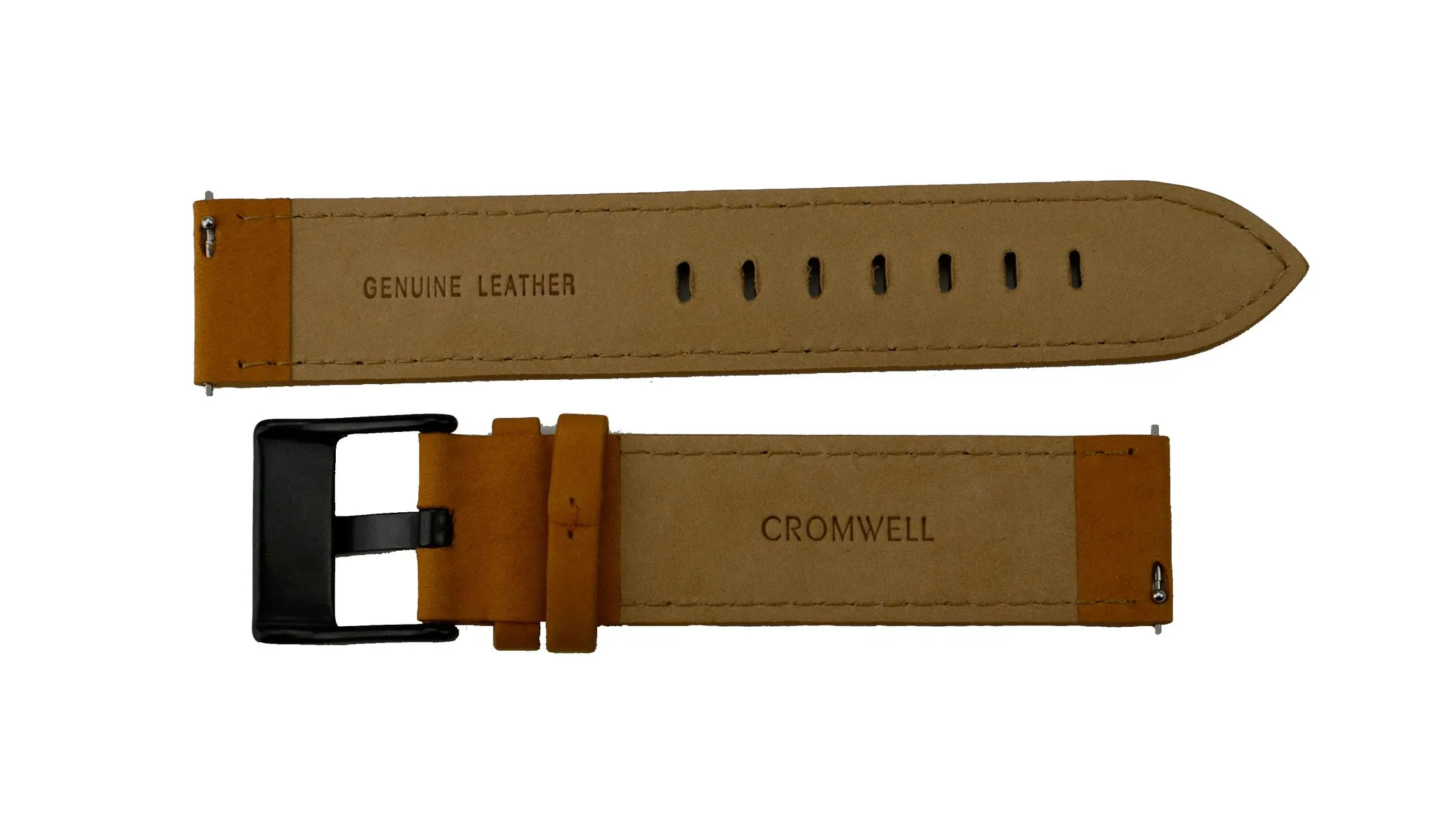Watch Band- 20mm Brown/ Saddle w/black buckle (For 40mm watch cases)